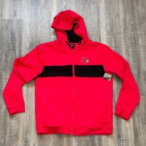 NWT - Louisville Cardinals Colosseum Youth Red and Black Hoodie